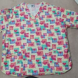 XL scrub top